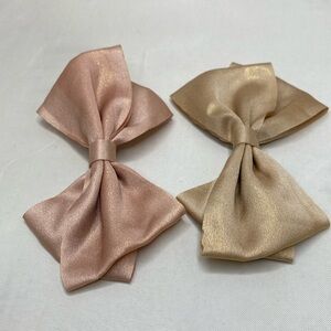 Metallic color hair bows